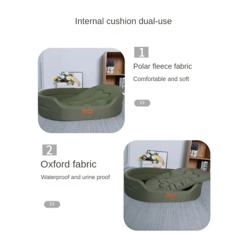 Fluffy Dog Cushion Bed Soft Pet Sofa Mat For Small Medium Large Dogs 5