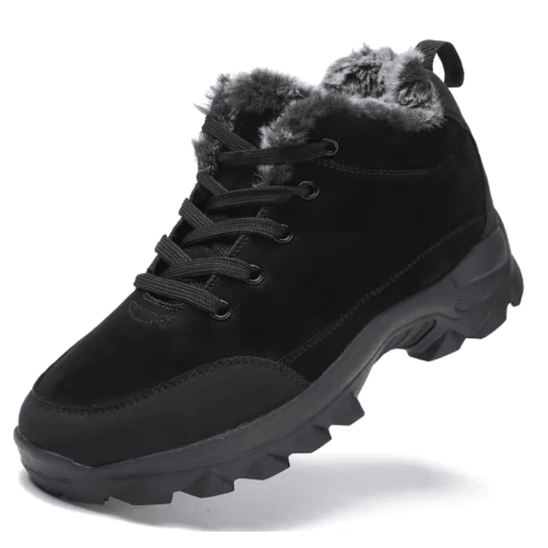 Mens FurLined Winter Snow Boots Warm Outdoor Ankle Boots 2