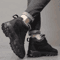 Mens FurLined Winter Snow Boots Warm Outdoor Ankle Boots 4