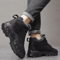 Mens FurLined Winter Snow Boots Warm Outdoor Ankle Boots 4