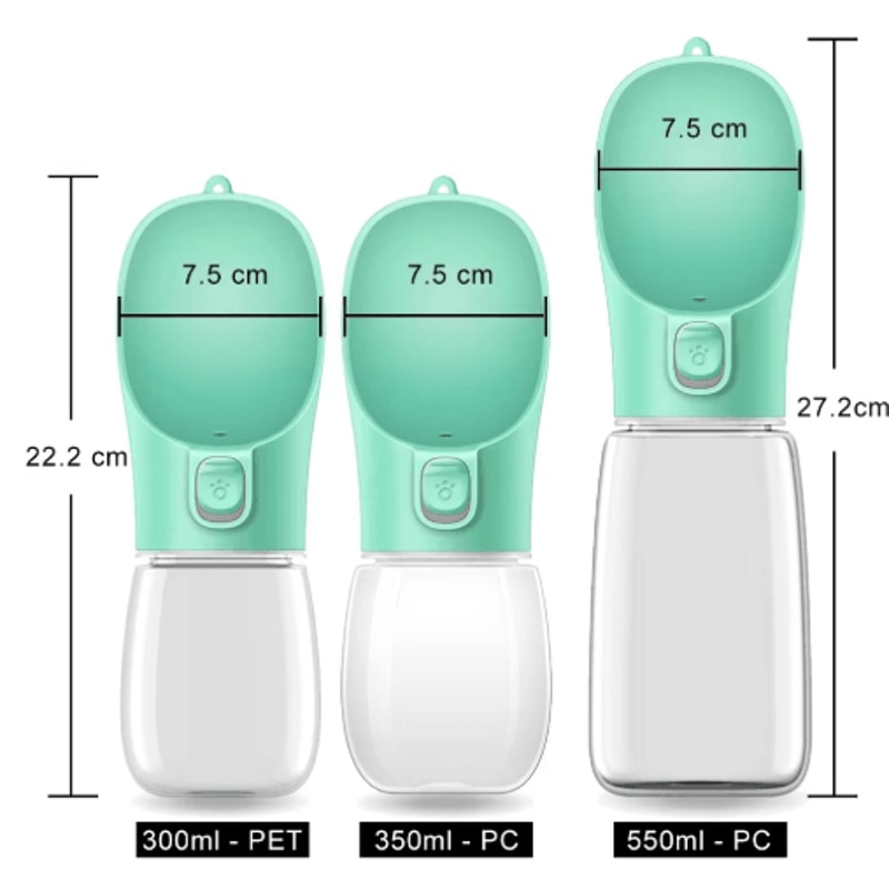 Portable Dog Water Bottle With BuiltIn Bowl For Travel Walks 10