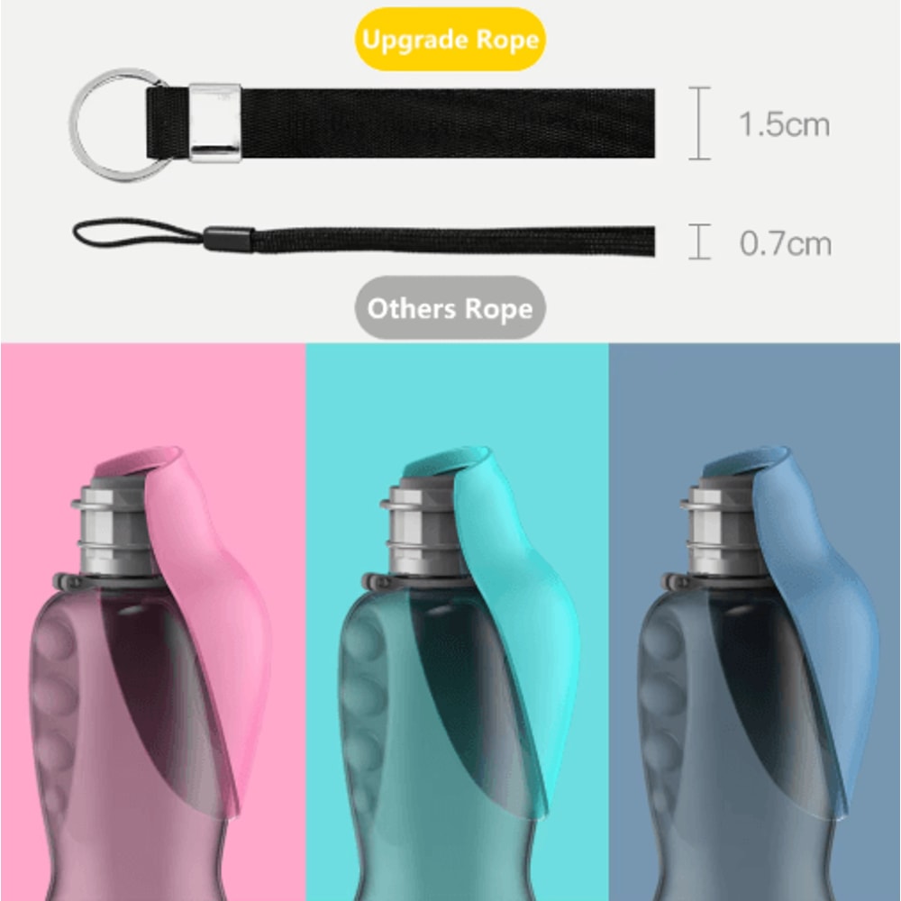 800ml Portable Dog Water Bottle With BuiltIn Drinking Bowl For Travel 4