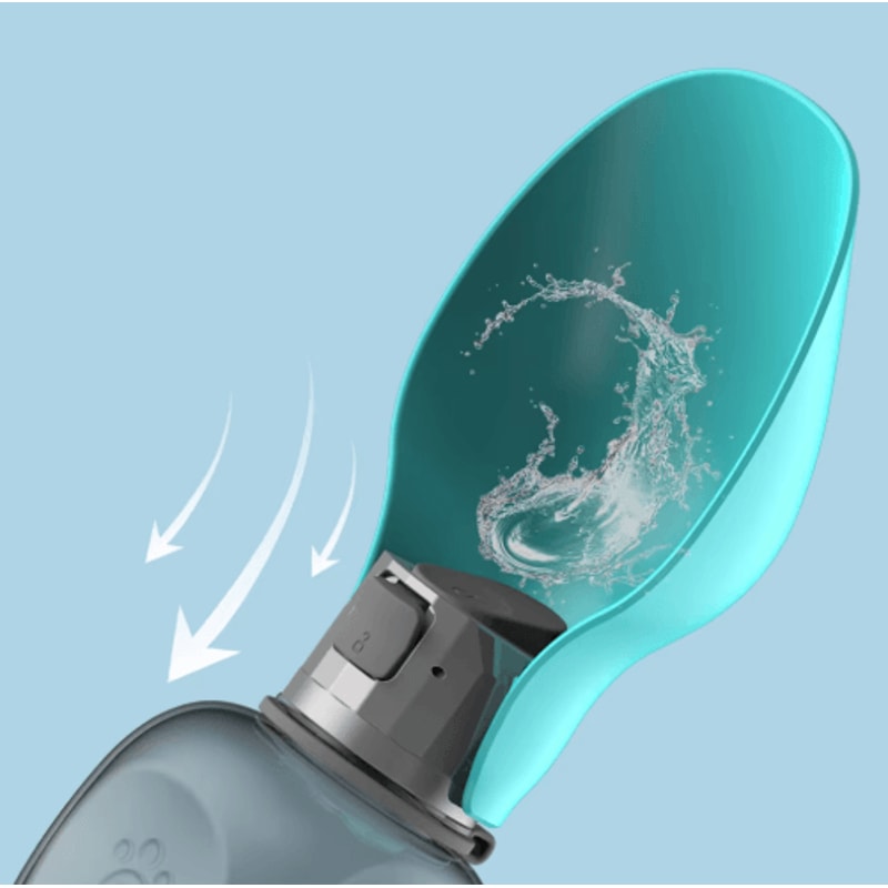 800ml Portable Dog Water Bottle With BuiltIn Drinking Bowl For Travel 6