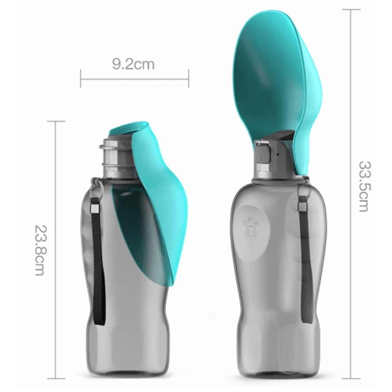800ml Portable Dog Water Bottle With BuiltIn Drinking Bowl For Travel 8