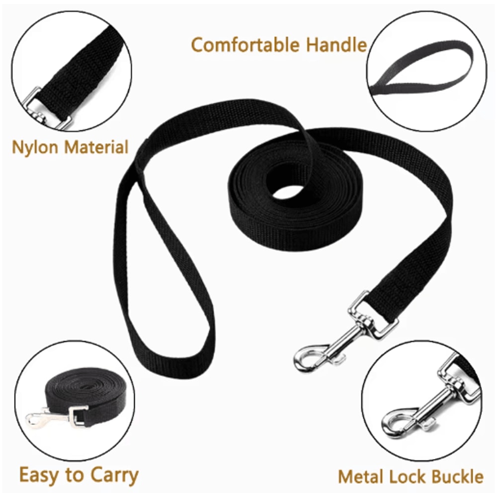 Extra Long Nylon Dog Training Leash For Outdoor Training Walking 10m15m20m 5