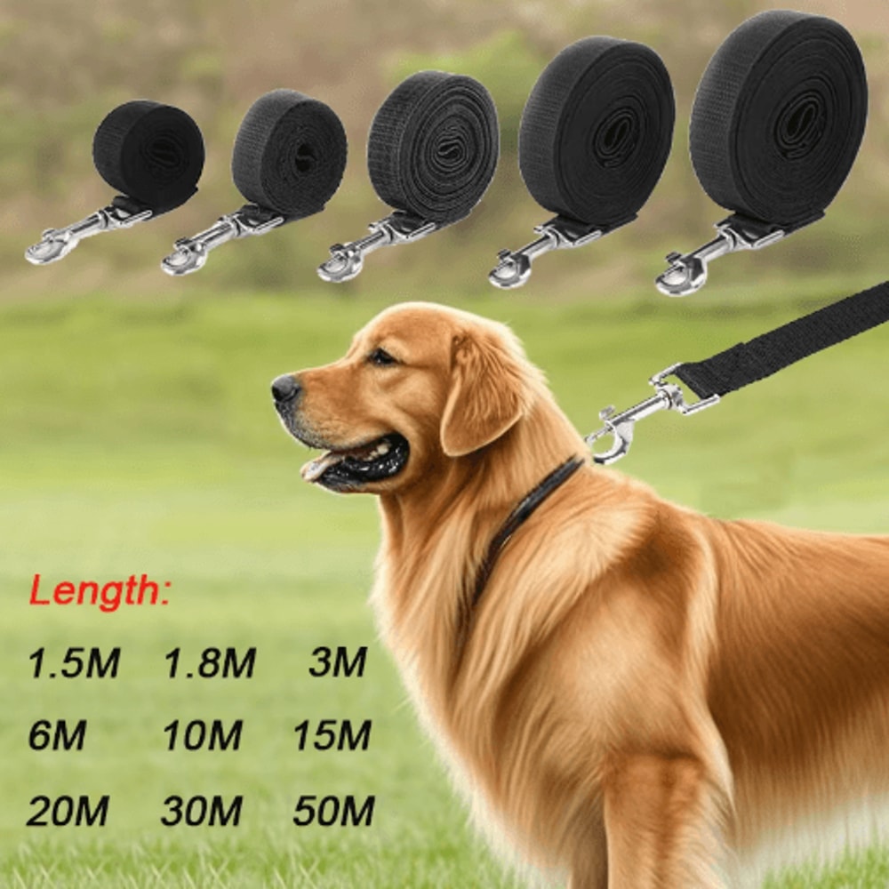 Extra Long Nylon Dog Training Leash For Outdoor Training Walking 10m15m20m 0