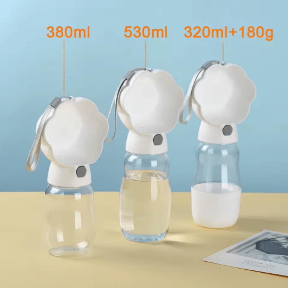 2in1 Portable Dog Water Bottle With Food Container Drinking Bowl 3