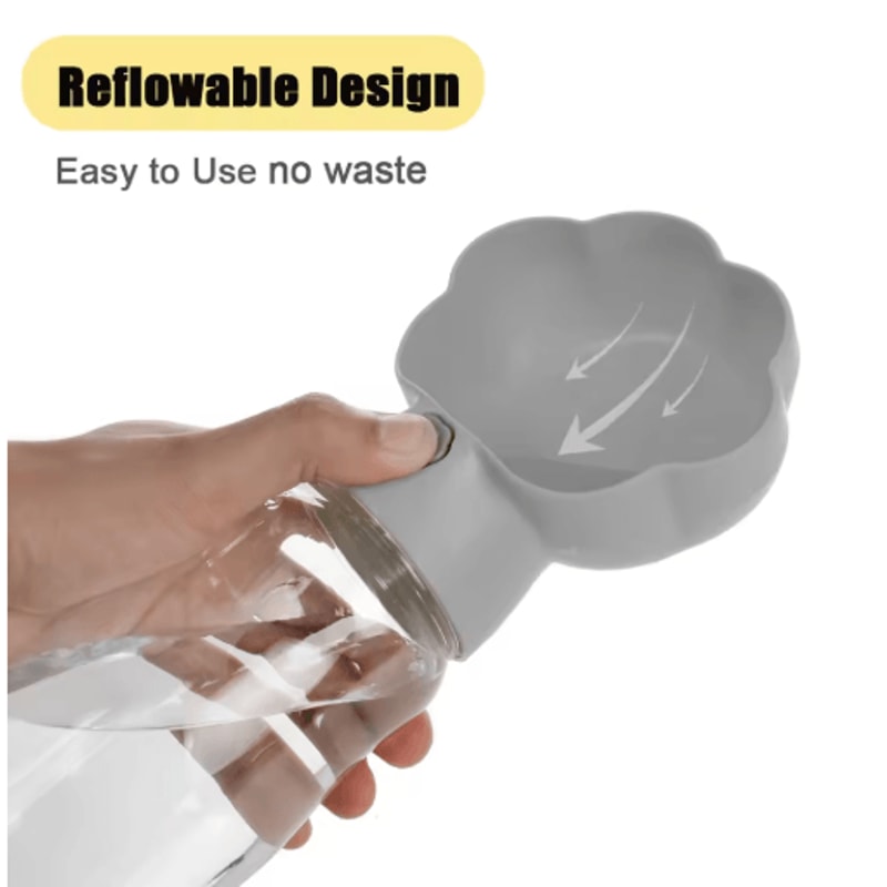 2in1 Portable Dog Water Bottle With Food Container Drinking Bowl 6