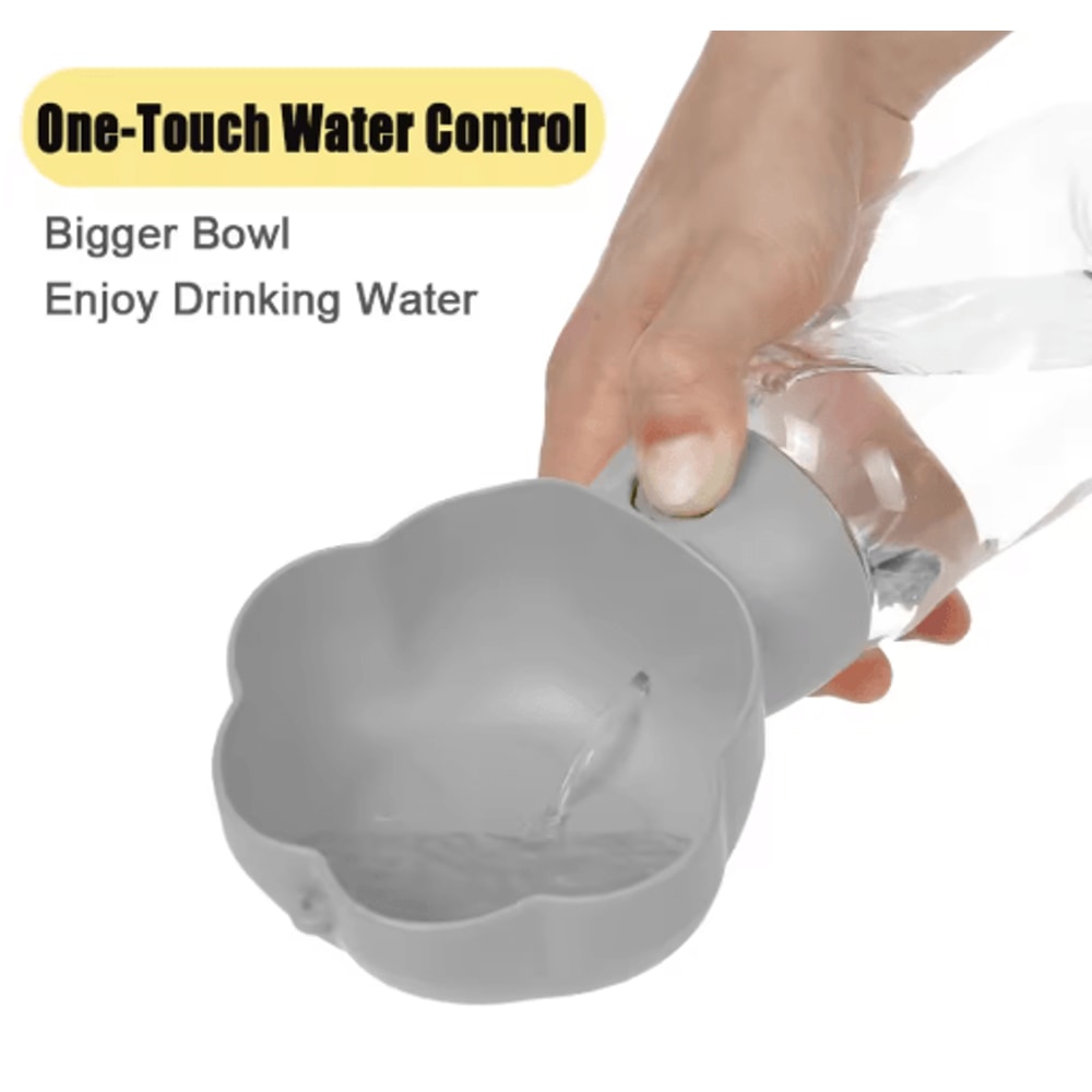 2in1 Portable Dog Water Bottle With Food Container Drinking Bowl 7