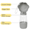 2in1 Portable Dog Water Bottle With Food Container Drinking Bowl 8