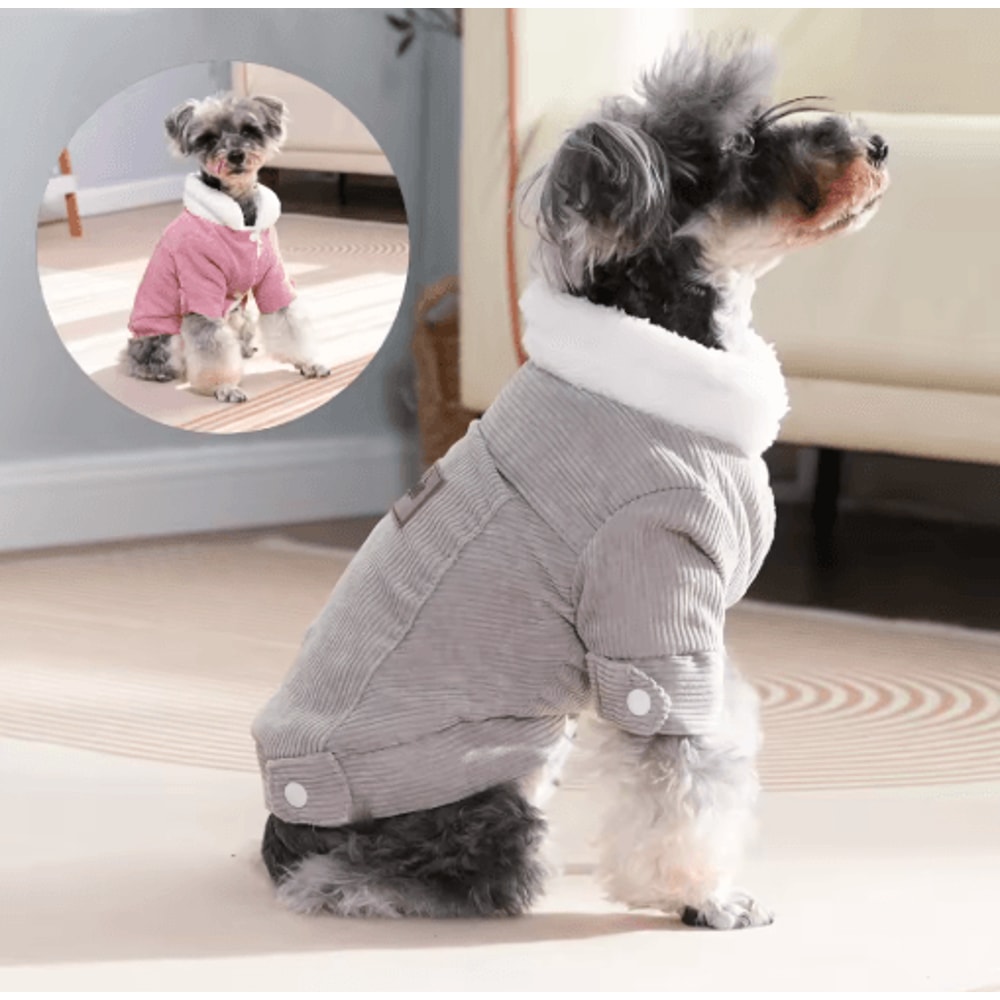 Warm Fleece Winter Dog Jacket For Small Medium Dogs 0
