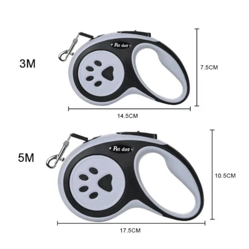 Strong Retractable Dog Leash With Adjustable Lock 3M5M 5