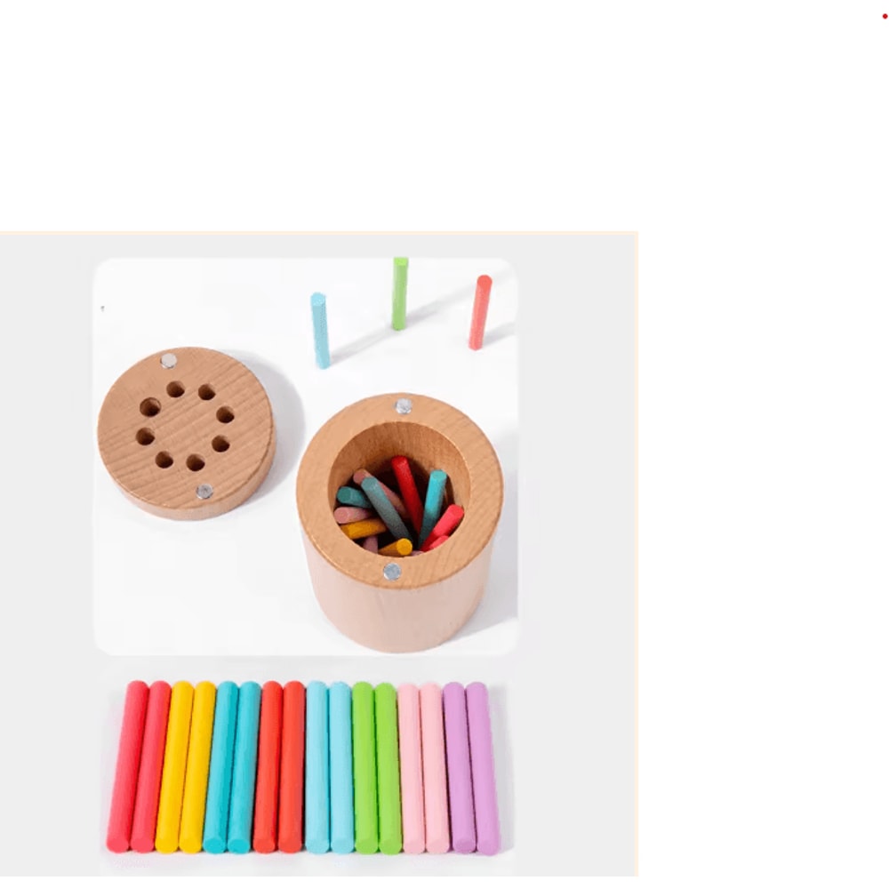 Montessori Wooden Color Sorting Shape Matching Puzzle For Toddlers 4