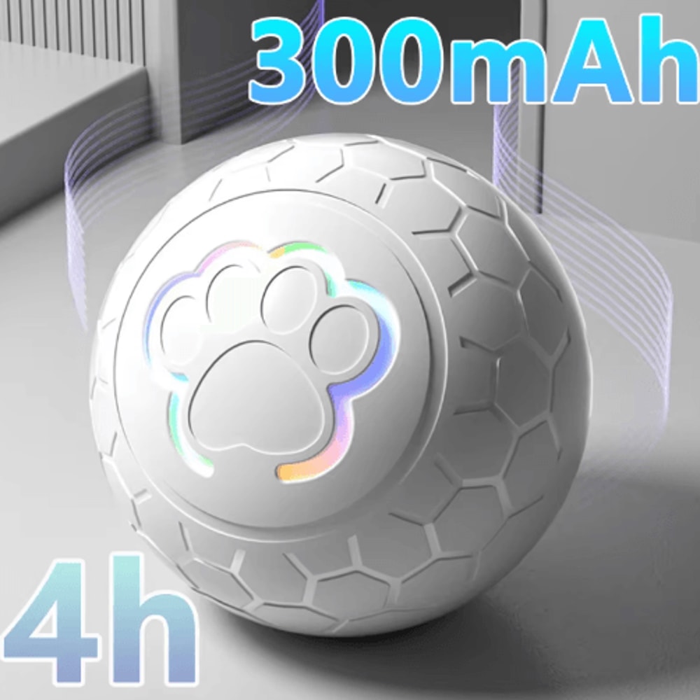 Smart Interactive Dog Toy Ball With Automatic Rolling RGB Lights 0
