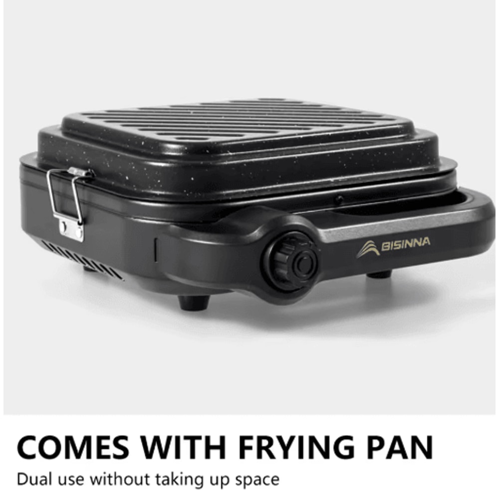 BISINNA Portable Camping Gas Stove With High Firepower Split Burner 6