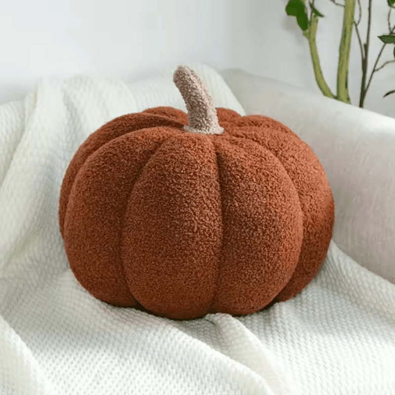 Cute Plush Pumpkin Decorative Pillow For Sofa Home Decor 1
