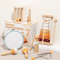 Montessori Wooden Musical Instrument Set For Toddlers Percussion Xylophone Toy 1