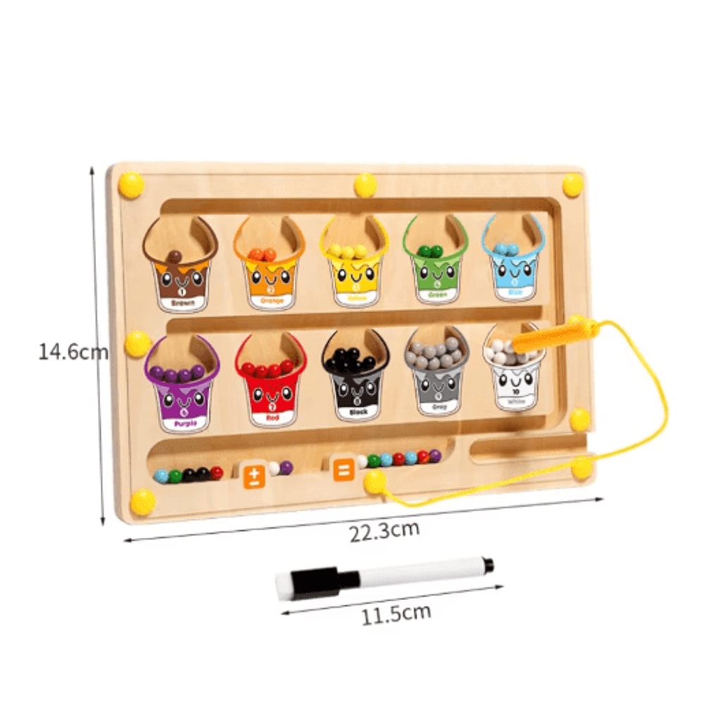 2in1 Magnetic Color Sorting Maze Drawing Board Montessori Learning Toy 2