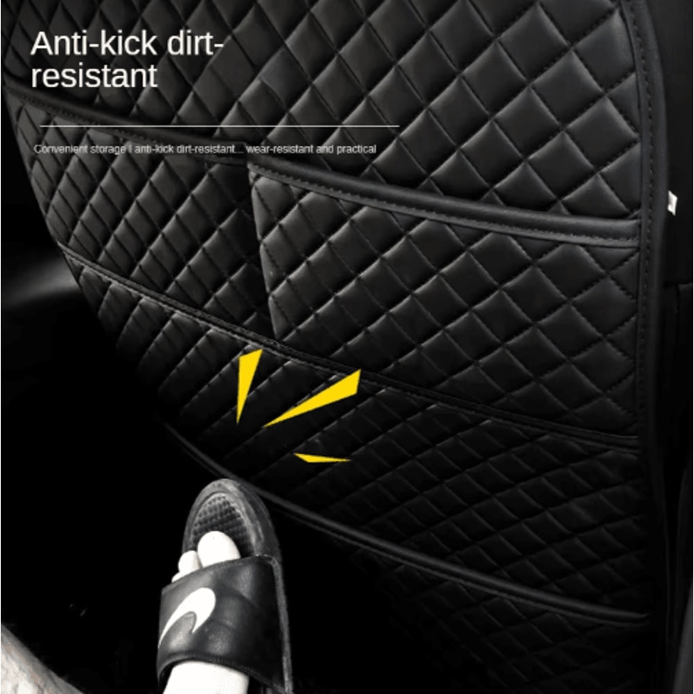 Universal Waterproof Car Seat Back Protector With Organizer Pockets 5