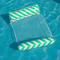 Foldable Striped Inflatable Pool Lounge Chair With Net Backrest 3