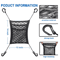Stretchable Car Storage Net Organizer Between Seats With Pet Barrier 5