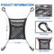 Stretchable Car Storage Net Organizer Between Seats With Pet Barrier 5