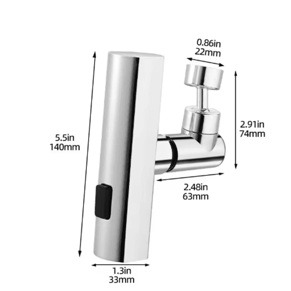 3Mode Waterfall Swivel Faucet Extension Nozzle For Kitchen Sink 2