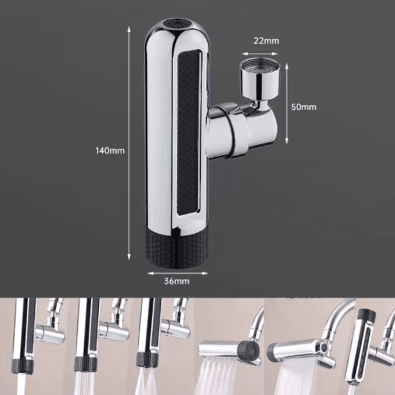 3Mode Waterfall Swivel Faucet Extension Nozzle For Kitchen Sink 3