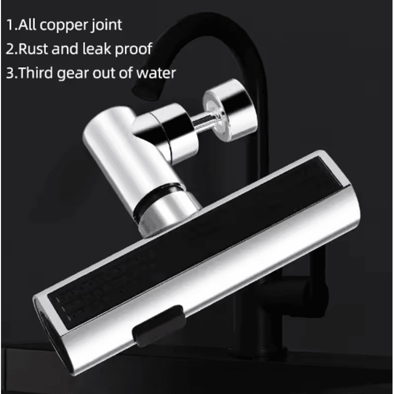 3Mode Waterfall Swivel Faucet Extension Nozzle For Kitchen Sink 7