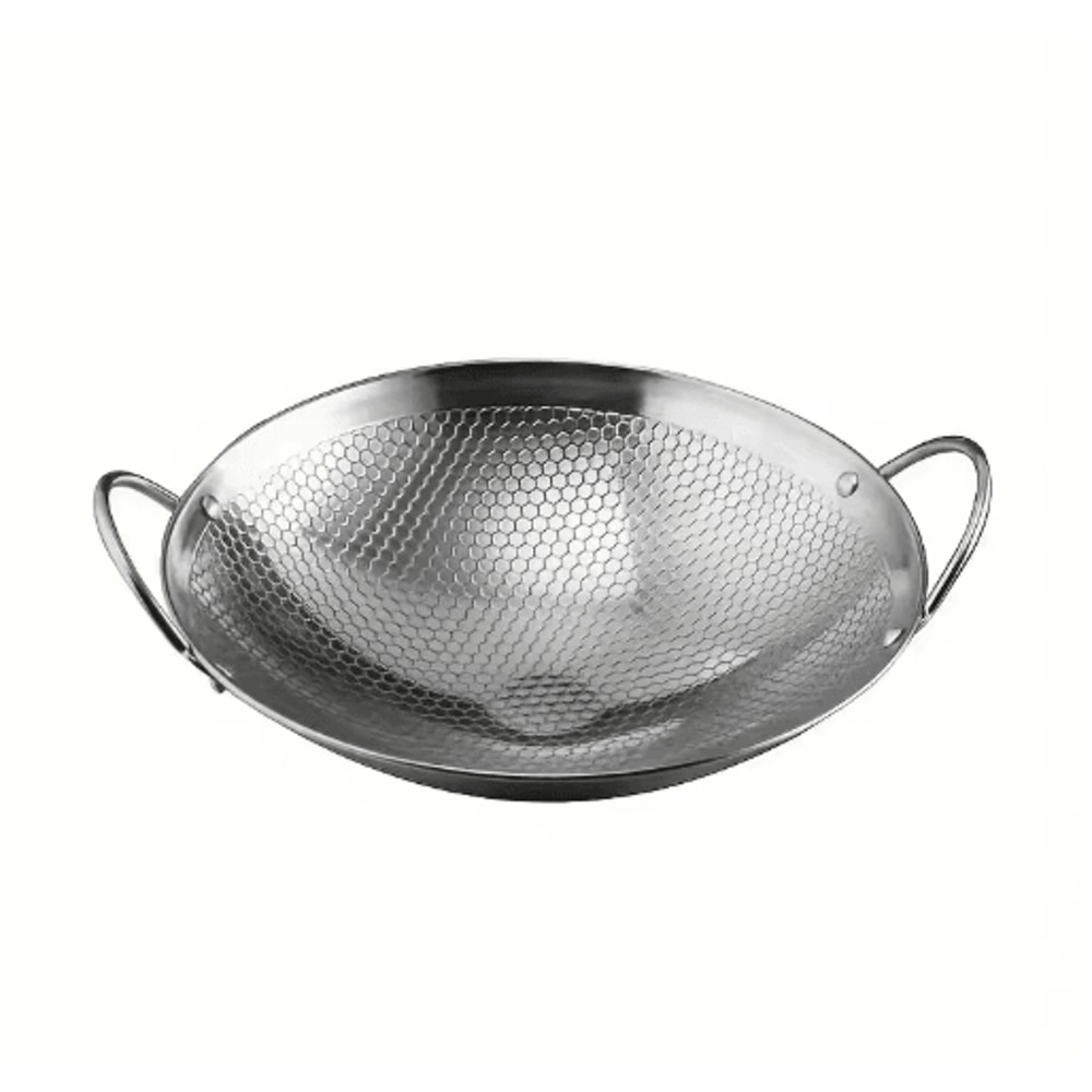 11Inch Stainless Steel Honeycomb NonStick Skillet With Handle 1