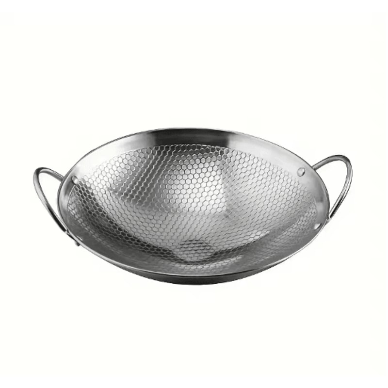 11Inch Stainless Steel Honeycomb NonStick Skillet With Handle 1