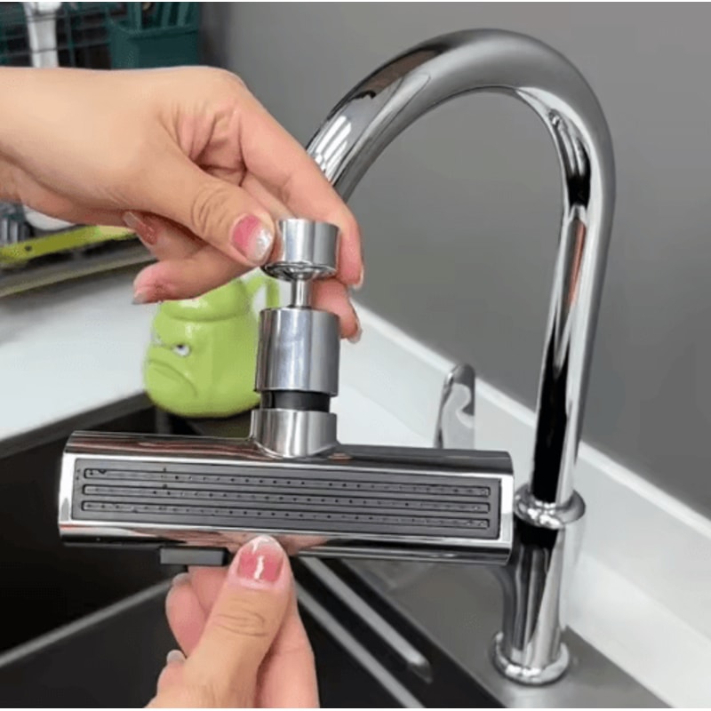 3Mode Waterfall Rotating Faucet Extender For Kitchen Sink 3