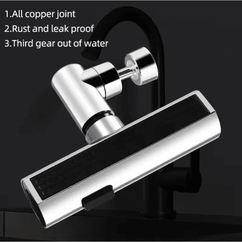 3Mode Waterfall Rotating Faucet Extender For Kitchen Sink 4