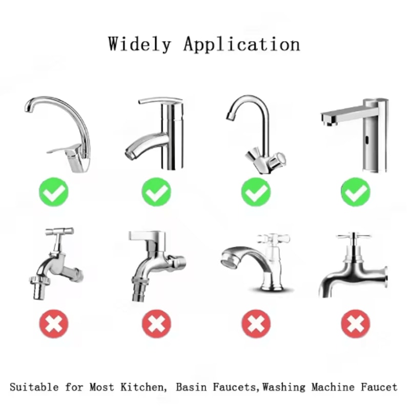 1080 Swivel Stainless Steel Faucet Extender With Dual Spray Modes 3