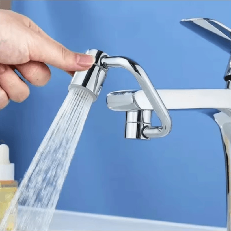 1080 Swivel Stainless Steel Faucet Extender With Dual Spray Modes 7