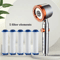 High Pressure 5Mode Handheld Filter Shower Head With OneButton Stop 1