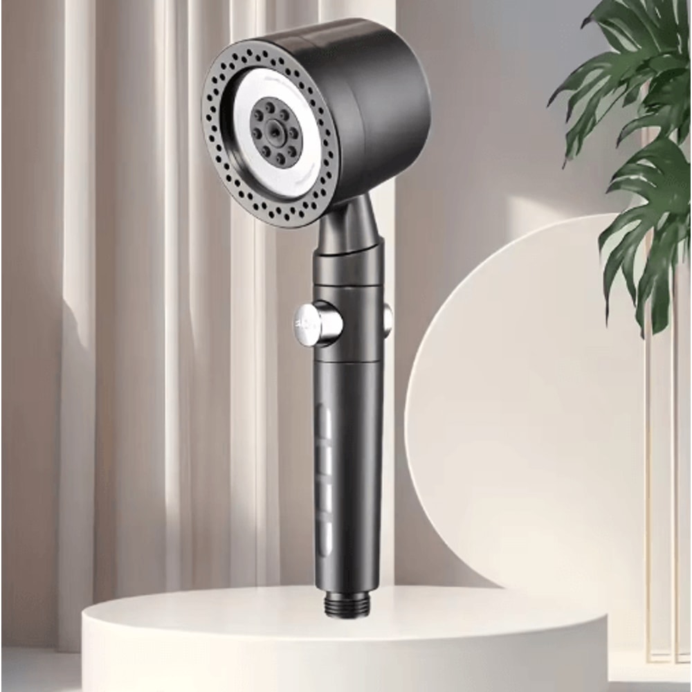 High Pressure 5Mode Handheld Filter Shower Head With OneButton Stop 13