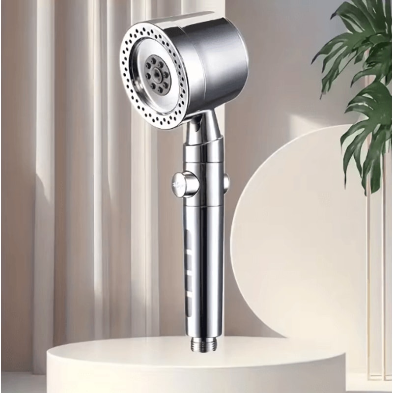 High Pressure 5Mode Handheld Filter Shower Head With OneButton Stop 14