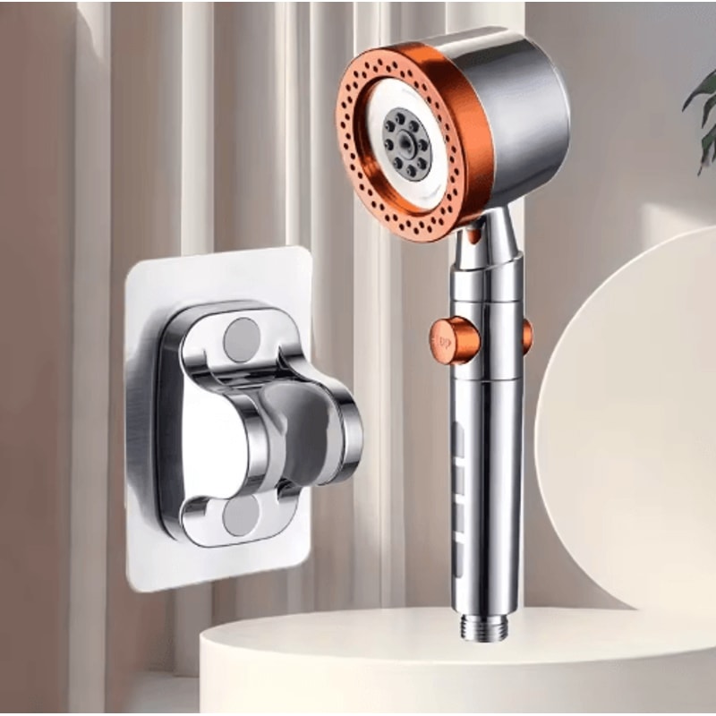 High Pressure 5Mode Handheld Filter Shower Head With OneButton Stop 5