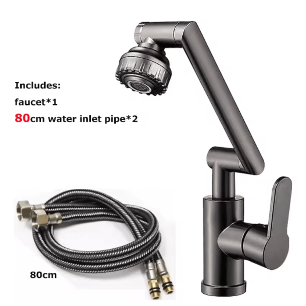 DualMode Rotating Robotic Arm Faucet Extender For Kitchen Bathroom 1