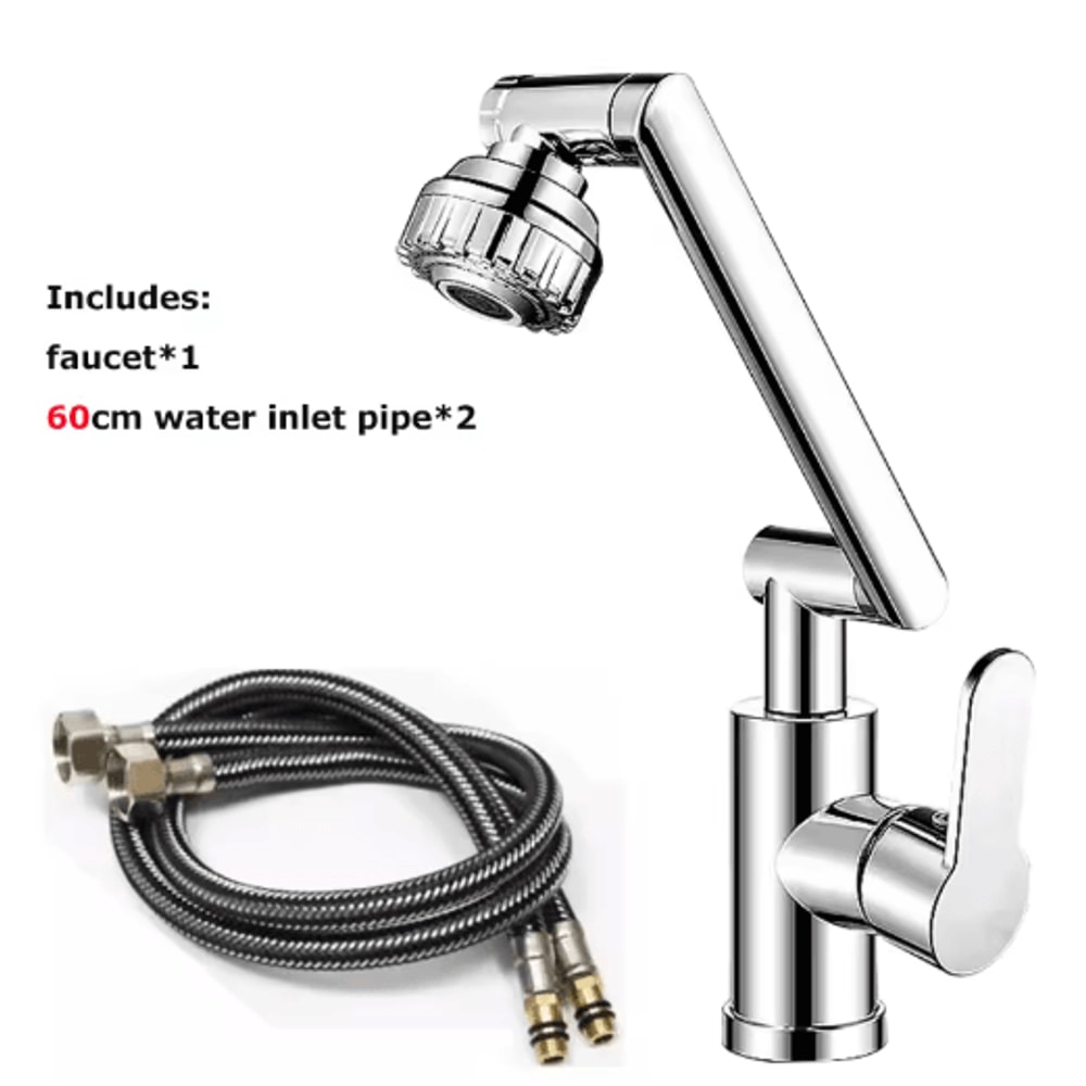 DualMode Rotating Robotic Arm Faucet Extender For Kitchen Bathroom 4