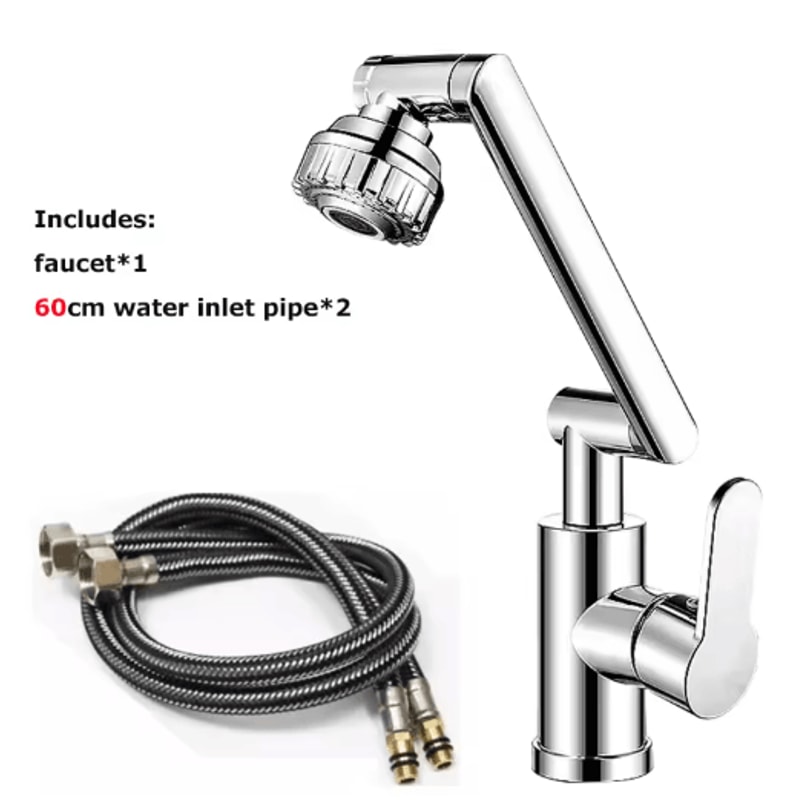DualMode Rotating Robotic Arm Faucet Extender For Kitchen Bathroom 4