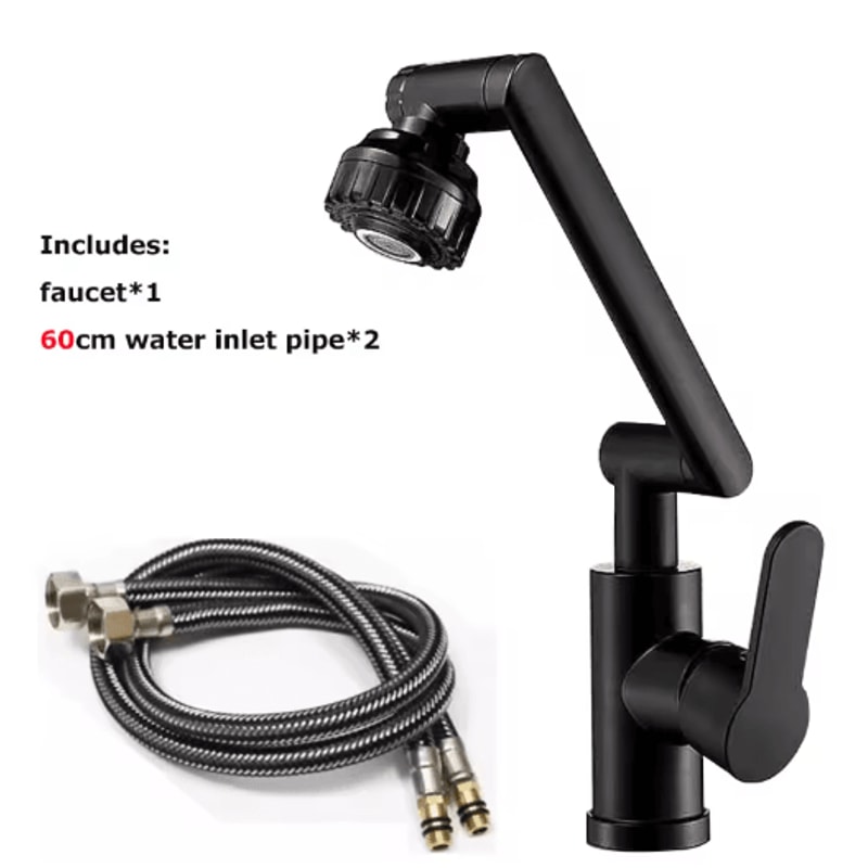 DualMode Rotating Robotic Arm Faucet Extender For Kitchen Bathroom 7