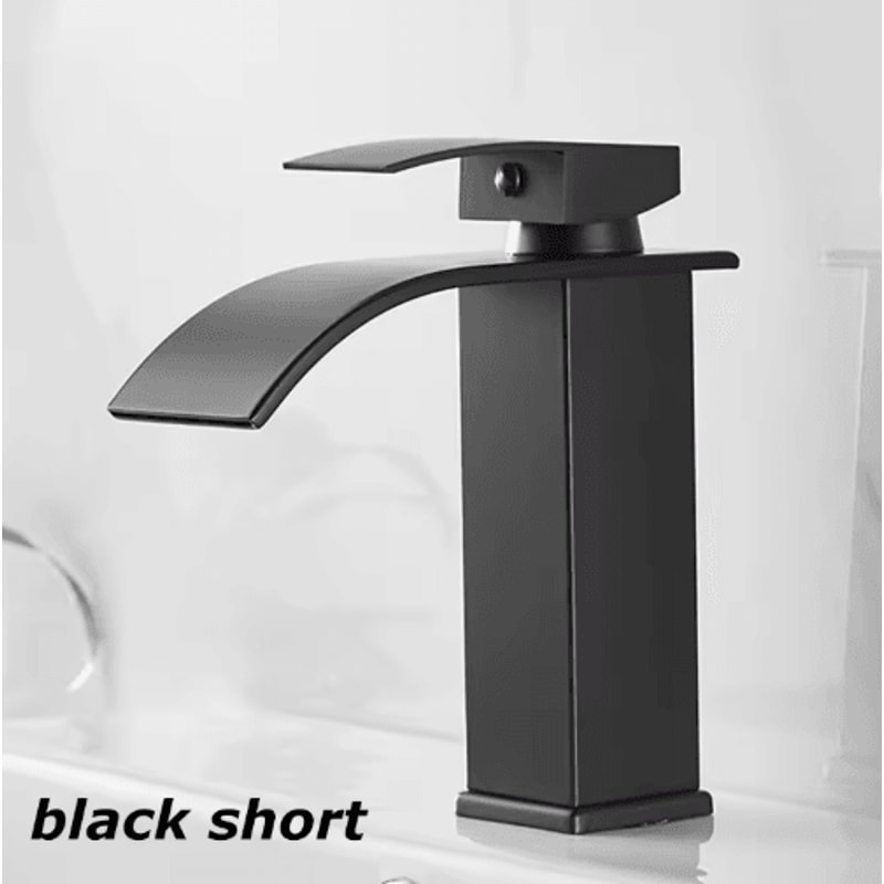 Stainless Steel Waterfall Basin Faucet With Hot Cold Dual Control 7