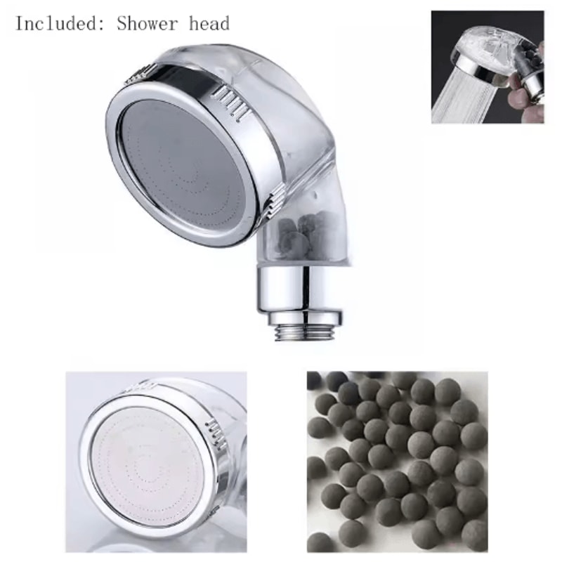 External Shower Faucet Extender With Handheld Booster Nozzle 7