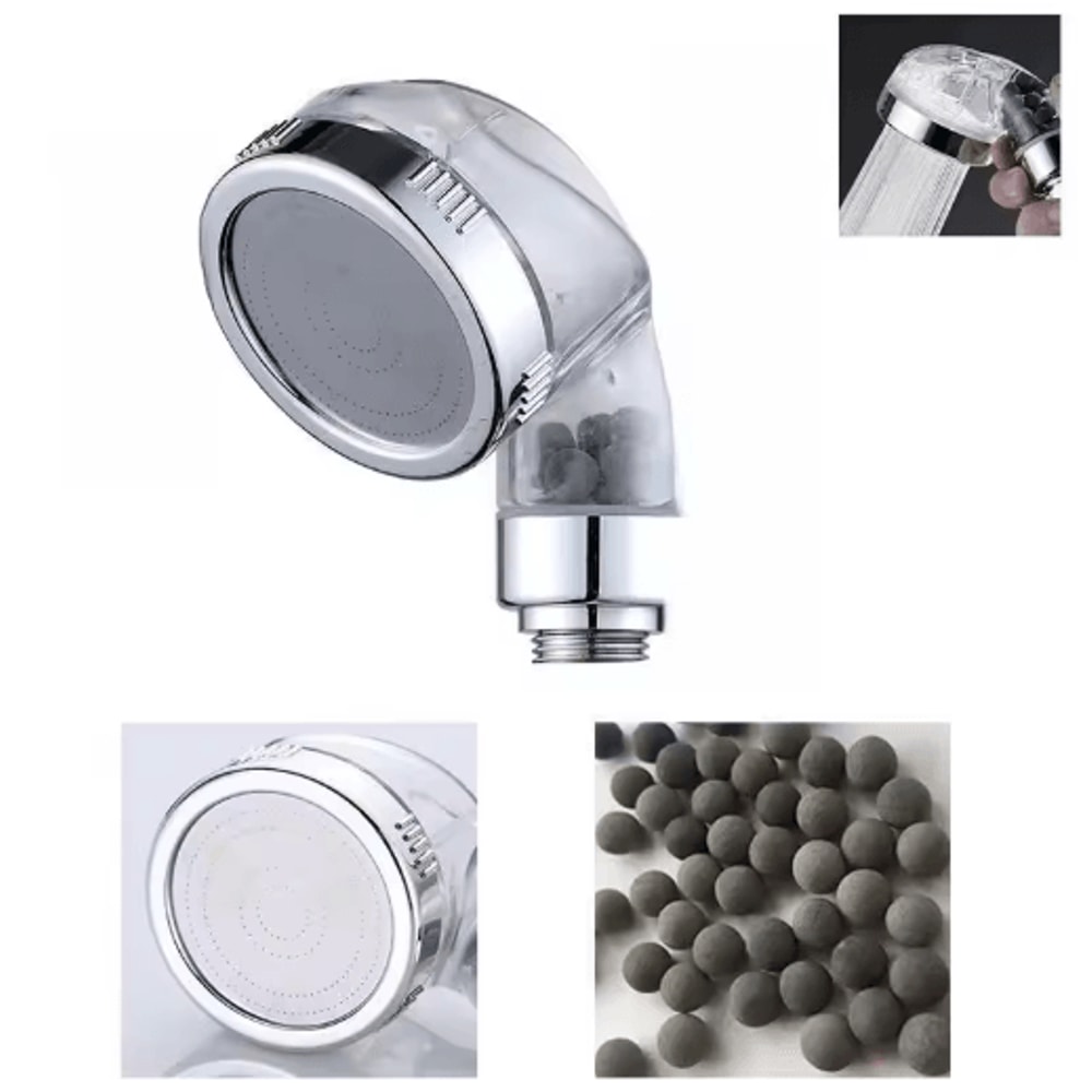 External Shower Faucet Extender With Handheld Booster Nozzle 9