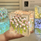 DIY Tulip Mirror Cube Night Lamp 3D Flower Bedside Light 0