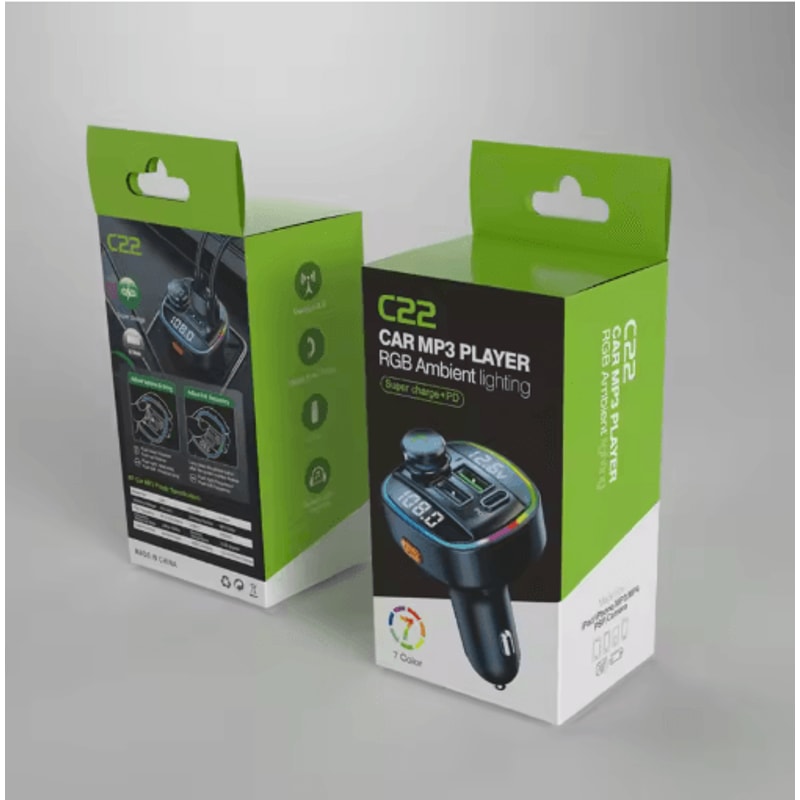 Bluetooth 50 FM Transmitter Car Charger With HandsFree Calling Fast Charge 6