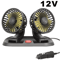 360 Adjustable 3Head Car Cooling Fan With USB12V24V Power 6