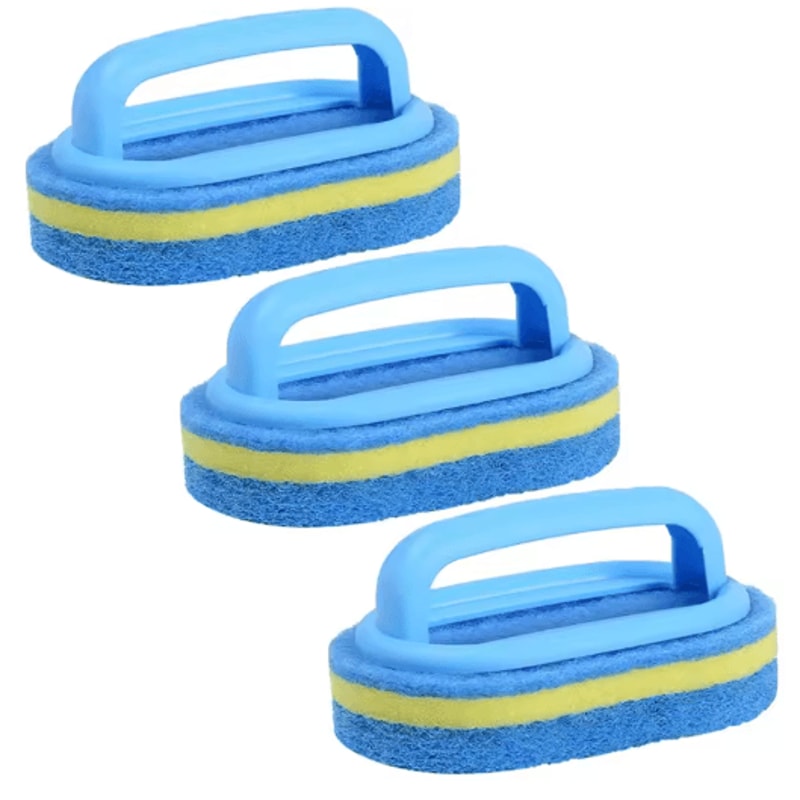 Magic Handle MultiSurface Cleaning Sponge Brush Set 2
